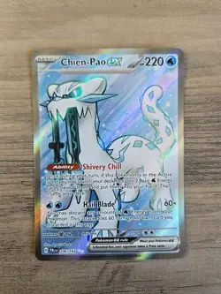 Pokemon TCG Chien-Pao ex 236/193 Full Art Secret Rare Paldea Evolved NM - Image 1