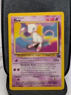 Mew Promo #8 Black Star - LP - Pokemon TCG: 1999-2000 Vintage Rare WOTC - Image 1
