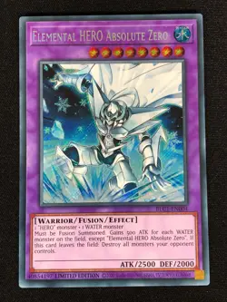 Yugioh Elemental Hero Absolute Zero BLC1-EN004 Secret (NM) - Image 1