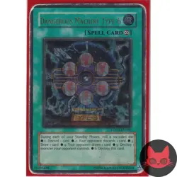 Yugioh Dangerous Machine Type-6 LODT-EN096 Ultimate Rare HP - Image 1