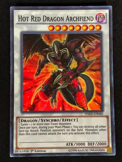 Yugioh Hot Red Dragon Archfiend HSRD-EN040 1st Super (MP) - Image 1
