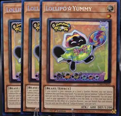 3x Lollipo☆Yummy - JUSH-EN018 - Collector's Rare - 1st Ed - NM - Yu-Gi-Oh - Image 1