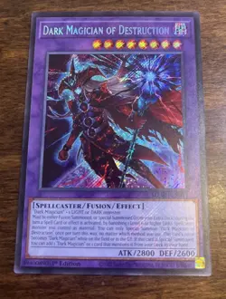 Yugioh! TCG Dark Magician of Destruction MZMU-EN011 Secret Rare 1st Ed NM - Image 1
