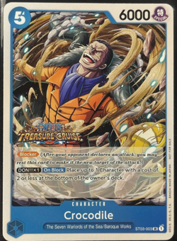 One Piece TCG Crocodile Treasure Cruise ST03-003 SR Tournament Pack 5 - Image 1