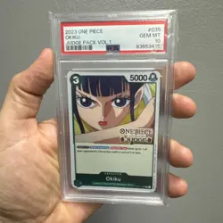 2023 ONE PIECE JUDGE PACK VOLUME 1 #035 OKIKU PSA 10 - Image 1