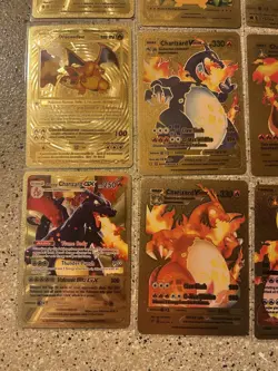 Pokemon Textured Gold Foil Fan Art Pokemon (lot Of 20 Cards) - Image 2