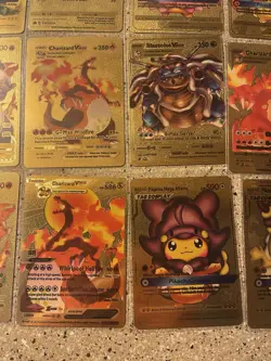Pokemon Textured Gold Foil Fan Art Pokemon (lot Of 20 Cards) - Image 3