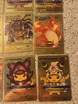 Pokemon Textured Gold Foil Fan Art Pokemon (lot Of 20 Cards) - Image 4