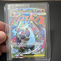 Pokemon Mega Charizard X ex Full Art EX Promo Holo 360 HP Card #023 - Image 1