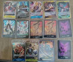 One Piece tcg Card Game 14 Cards Collection Mixed Lot - Image 1