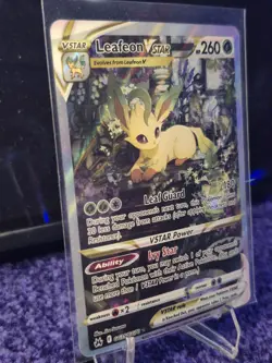 Pokemon TCG Leafeon VSTAR Holo Card Crown Zenith: Galarian Gallery GG35/GG70 - Image 3