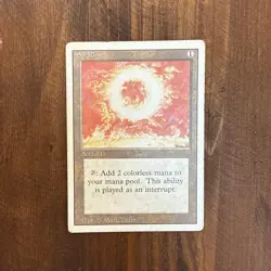 Magic the Gathering Sol Ring Revised Edition Regular Card LP - Image 1