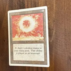 Magic the Gathering Sol Ring Revised Edition Regular Card LP - Image 3