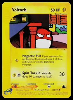 Pokemon Card - Voltorb Skyridge 113/144 Common - Image 1