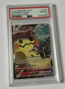 Pokemon Card PSA 10 Mimikyu VMAX TG17/TG30 Sword & Shield Brilliant Stars 2022 - Image 5