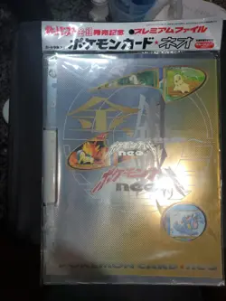 Pokemon TCG Neo Genesis Promo Series 1 Japanese 9 card Binder Sealed Near Mint - Image 1