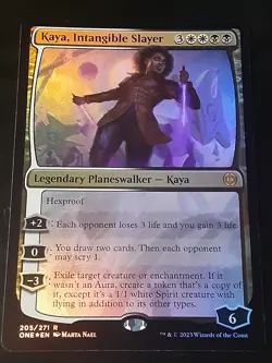 Kaya Intangible Slayer FOIL , Phyrexia AWBO , Near Mint ,MTG,FREESHIPPING - Image 1