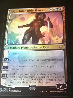 Kaya Intangible Slayer FOIL , Phyrexia AWBO , Near Mint ,MTG,FREESHIPPING - Image 2