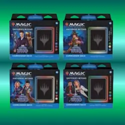 MTG Doctor Who Commander Deck Set of 4 Magic: The Gathering (NM) New Sealed - Image 1