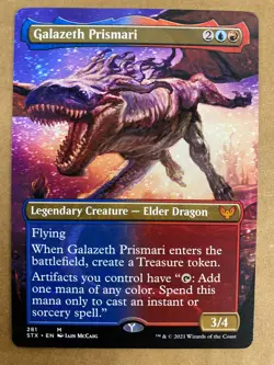 MTG 1x BORDERLESS Galazeth Prismari # 278 Strixhaven School of Mages Magic x1 NM - Image 1
