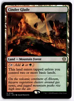 Cinder Glade NM ECC Commander: Lorwyn Eclipsed MTG - Image 1