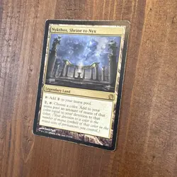 MTG Nykthos, Shrine to Nyx Theros 223/249 Regular Rare played condition - Image 3