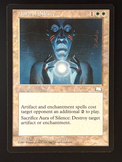 MTG - Aura of Silence - NM+ Never Played - Weatherlight - Uncommon - EN - REG - Image 1