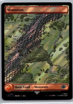 #719 Mountain (Surge Foil) Universes Beyond LOTR Tales of Middle-earth Land - Image 1