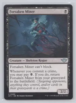 Forsaken Miner Normal U Outlaws of Thunder Junction 88 NM - Image 1