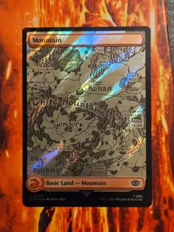 MTG Universes Beyond: The Lord of the Rings - LOTR Mountain 0720 SURGE FOIL - NM - Image 2
