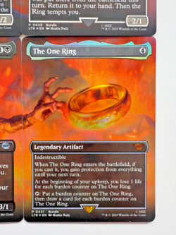 Lord of the Rings MTG – COMPLETE Promo Scene Foil Set – The One Ring – NM - Image 3