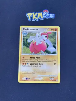 Pokemon TCG Medicham Diamond & Pearl Base Set 32/130 Regular Rare LP. - Image 1
