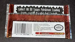 1999 POKEMON TOPPS TV Animation Series 1 Sealed Booster Pack - Image 1