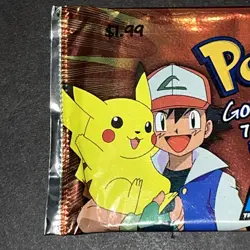 1999 POKEMON TOPPS TV Animation Series 1 Sealed Booster Pack - Image 3