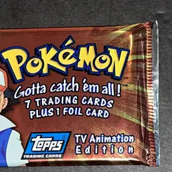 1999 POKEMON TOPPS TV Animation Series 1 Sealed Booster Pack - Image 4
