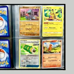 Pokemon Full Binder with Holo Cards in Bundle Rare Starter Set Deck Collection - Image 1