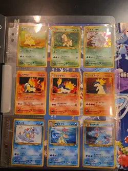 1999 Pokemon Japanese Neo Genesis Series 1 Promo 9-card Set Binder Excellent - Image 3