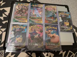 Pokemon TCG Sun & Moon Team Up x5 & Evolving skies x2 Booster Packs Sealed - Image 1