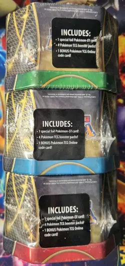 Pokemon 2014 Power Trio Charizard Blastoise, Venasaur EX Tin Factory Sealed SET - Image 3