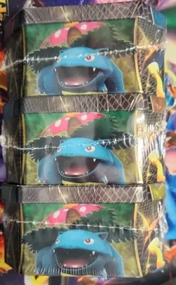 Pokemon 2014 Power Trio Charizard Blastoise, Venasaur EX Tin Factory Sealed SET - Image 4