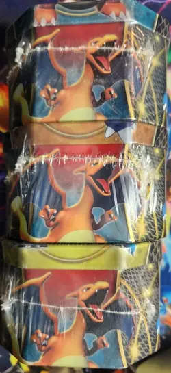 Pokemon 2014 Power Trio Charizard Blastoise, Venasaur EX Tin Factory Sealed SET - Image 5