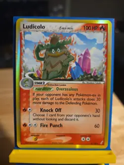 Ludicolo Crystal Guardians Holo Pokemon Card 6/100 LP Condition - Image 4