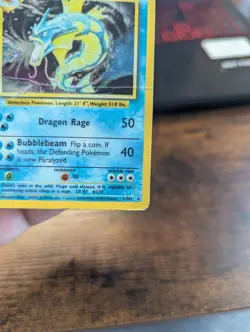 POKEMON GYARADOS 6/102 HOLO BASE SET 1999 WIZARDS HP - Image 3