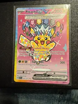 Pokemon TCG Pikachu EX SIR 277/217 Ascended Heroes - English - PACK FRESH - Image 1