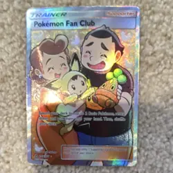 Pokemon Fan Club 155/156 Sm Ultra Prism Ultra Rare Full Art Holo - Image 1