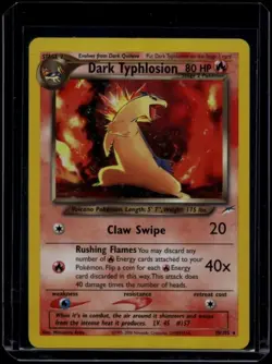 Pokemon TCG Dark Typhlosion 10/105 Neo Destiny Holo Rare MP - Image 1