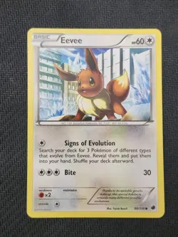 Pokemon Eevee 90/116 Non Holo Black & White Plasma Freeze - Image 1