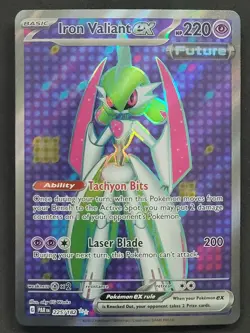 Iron Valiant ex 225/182 Ultra Rare Paradox Rift Pokemon TCG - Image 1