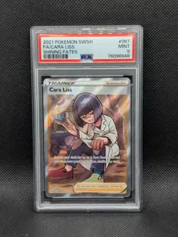 Cara Liss PSA 9 MINT #067 Full Art Shining Fates 2021 Pokemon SWSH - Image 1