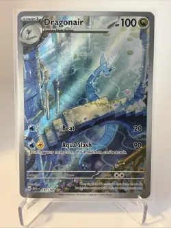 2023 Pokemon Scarlet & Violet Dragonair Illustration Rare Full Art Holo 181/165 - Image 1
